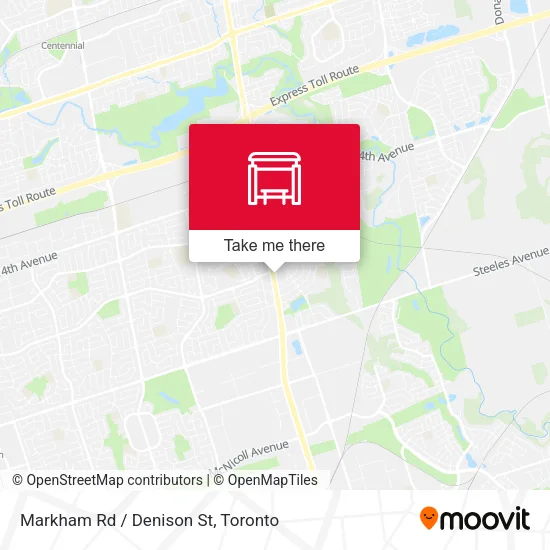 Markham Rd / Denison St map