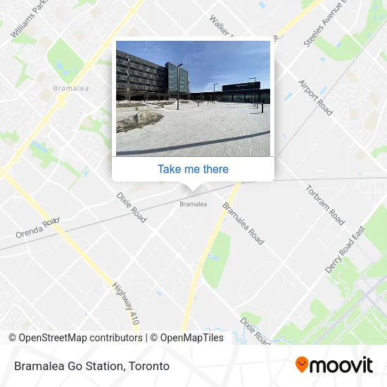 Bramalea Go Station map