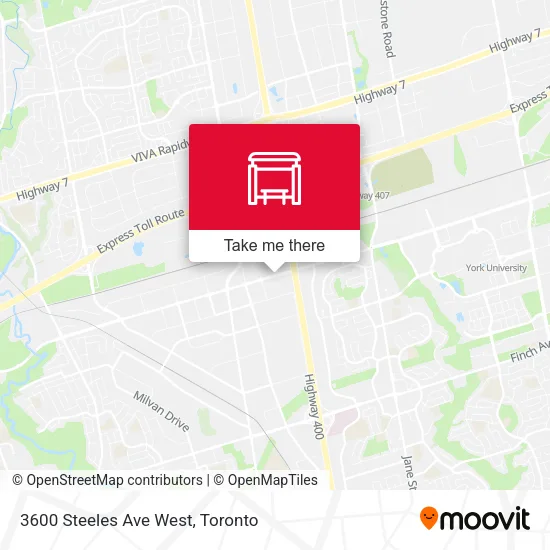 3600 Steeles Ave West map