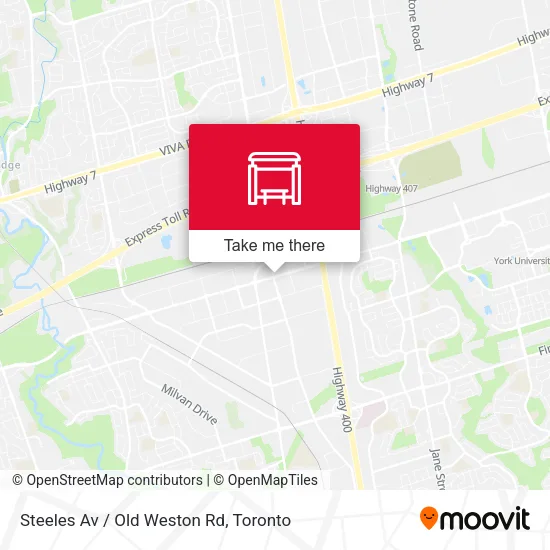 Steeles Av / Old Weston Rd map