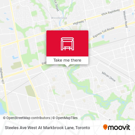 Steeles Ave West At Markbrook Lane map
