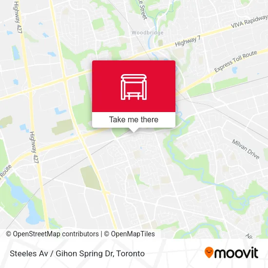 Steeles Av / Gihon Spring Dr map
