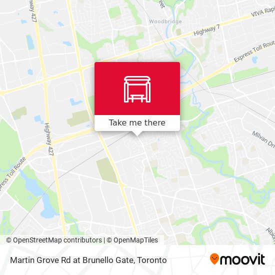 Martin Grove Rd at Brunello Gate map