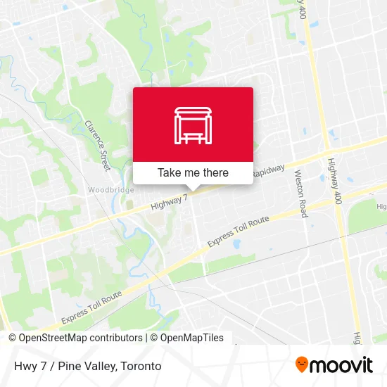 Hwy 7 / Pine Valley map