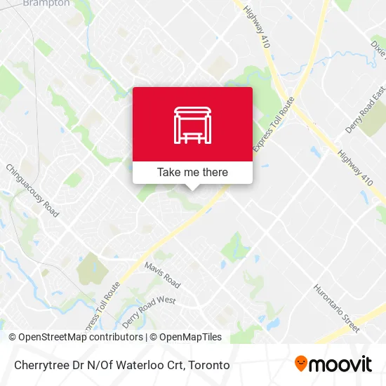 Cherrytree Dr N / Of Waterloo Crt map