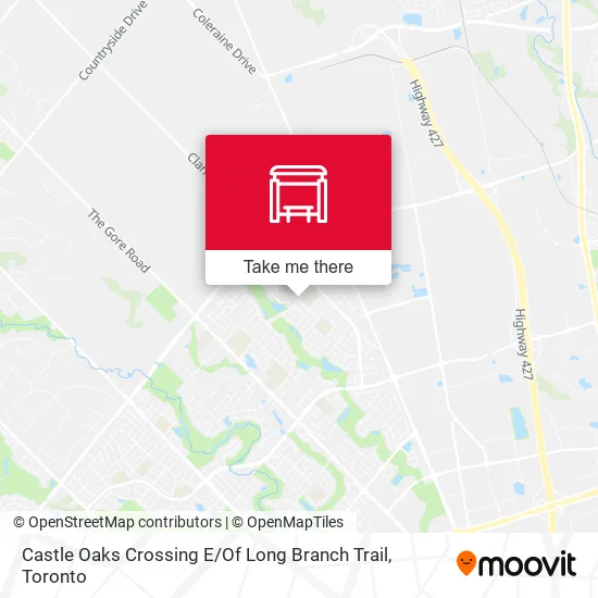 Castle Oaks Crossing E / Of Long Branch Trail map