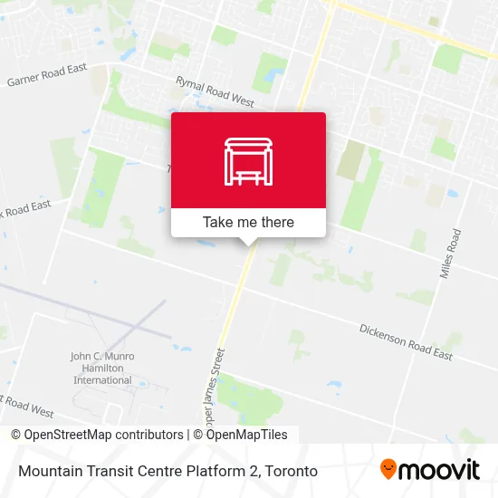 Mountain Transit Centre Platform 2 map