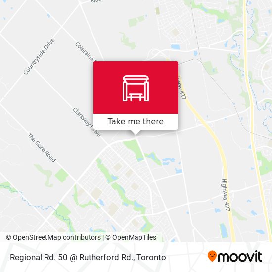 Regional Rd. 50 @ Rutherford Rd. map