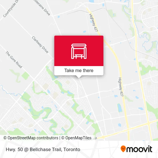 Hwy. 50 @ Bellchase Trail map