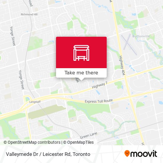 Valleymede Dr / Leicester Rd map
