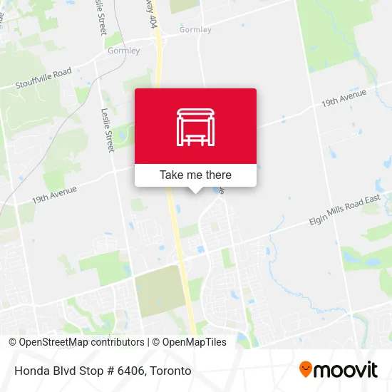 Honda Blvd Stop # 6406 map