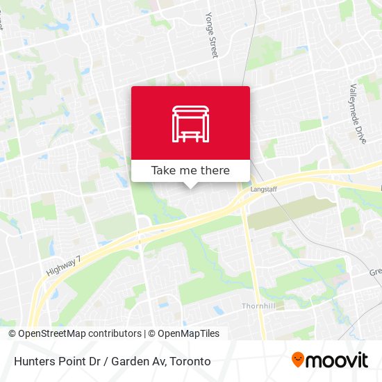 Hunters Point Dr / Garden Av map