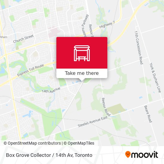 Box Grove Collector / 14th Av map