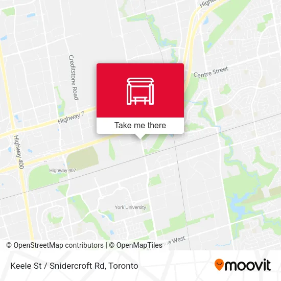 Keele St / Snidercroft Rd map