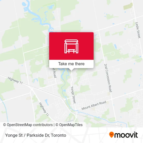 Yonge St / Parkside Dr map