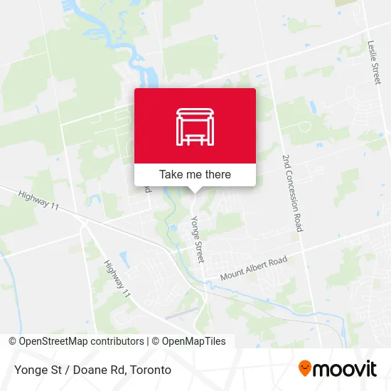 Yonge St / Doane Rd map
