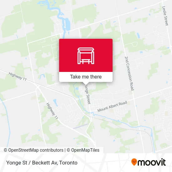 Yonge St / Beckett Av map