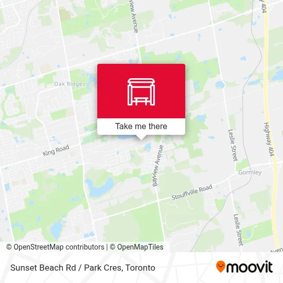 Sunset Beach Rd / Park Cres map