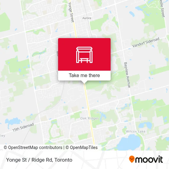 Yonge St / Ridge Rd map