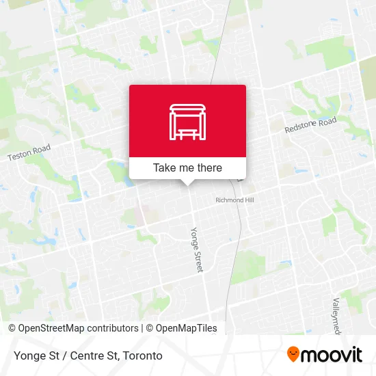 Yonge St / Centre St map