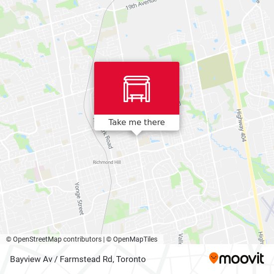 Bayview Av / Farmstead Rd map