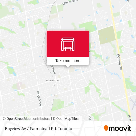 Bayview Av / Farmstead Rd map