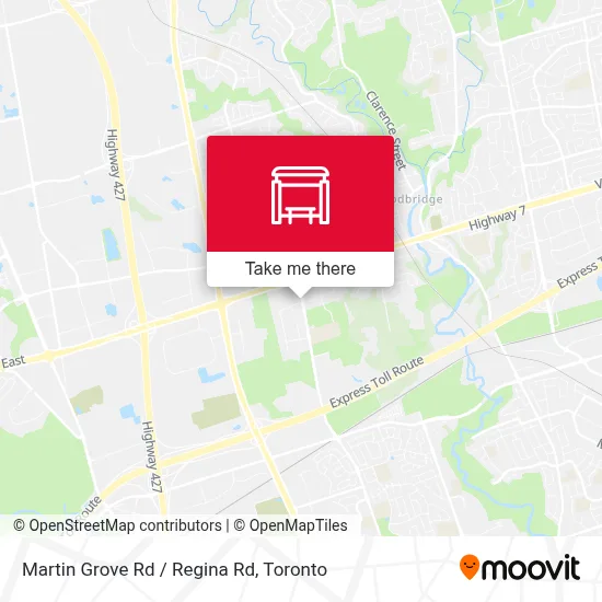 Martin Grove Rd / Regina Rd map