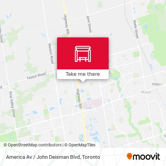 America Av / John Deisman Blvd map