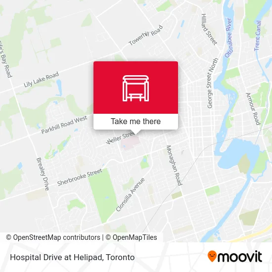 Hospital Drive at Helipad map