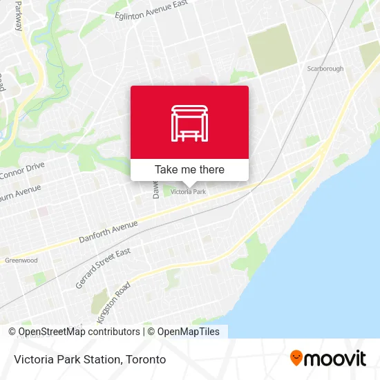 Victoria Park Station map