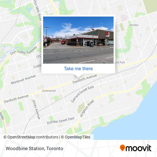 Woodbine Station map