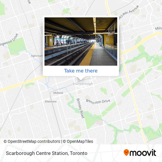 Scarborough Centre Station map