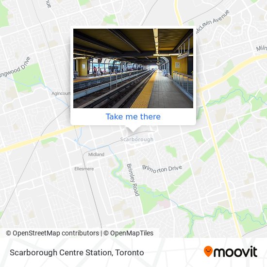 Scarborough Centre Station map