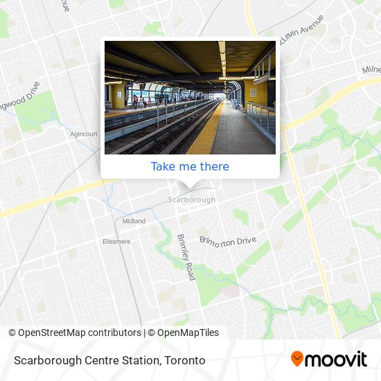 Scarborough Centre Station map