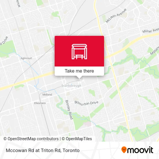 Mccowan Rd at Triton Rd map