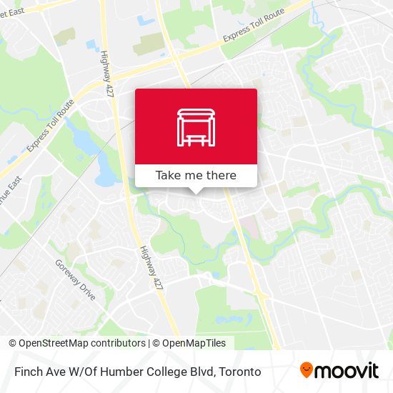 Finch Ave W / Of Humber College Blvd map