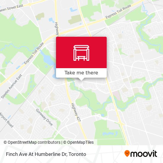 Finch Ave At Humberline Dr map