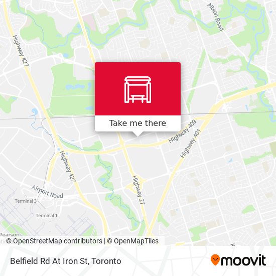 Belfield Rd At Iron St map