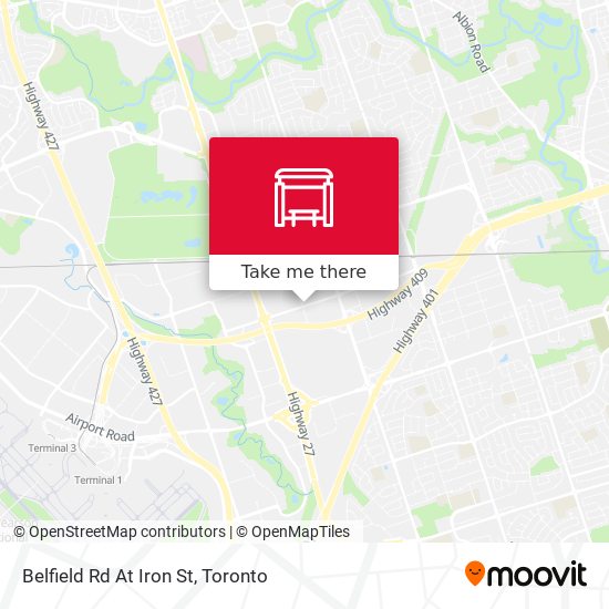 Belfield Rd At Iron St map