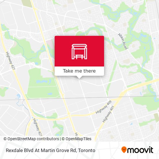 Rexdale Blvd At Martin Grove Rd plan