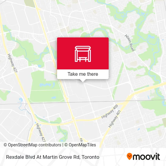 Rexdale Blvd At Martin Grove Rd map