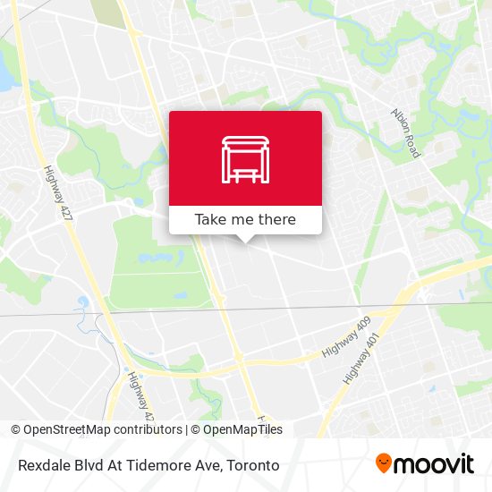 Rexdale Blvd At Tidemore Ave map