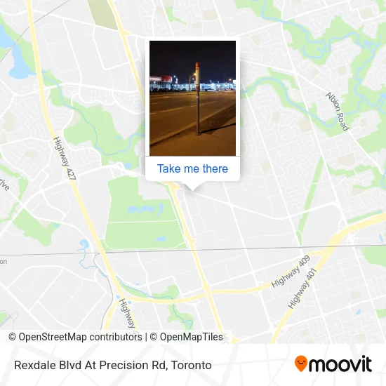 Rexdale Blvd At Precision Rd map