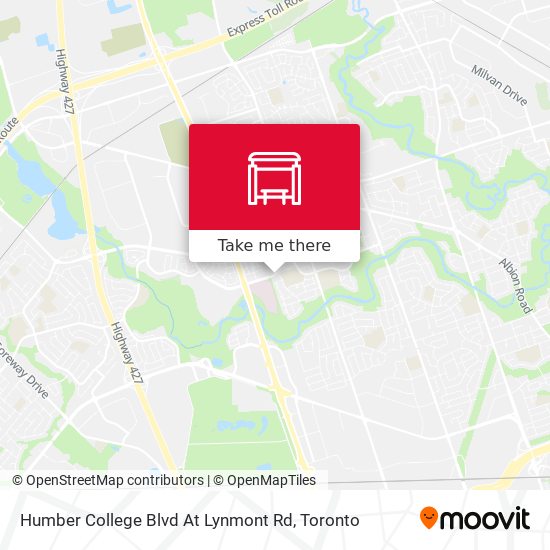 Humber College Blvd At Lynmont Rd map