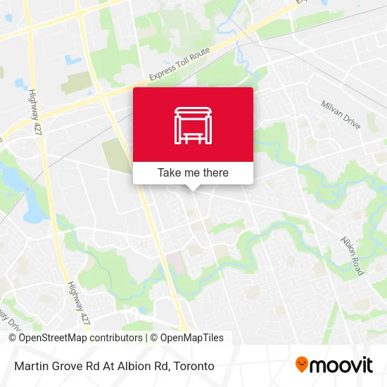 Martin Grove Rd At Albion Rd map
