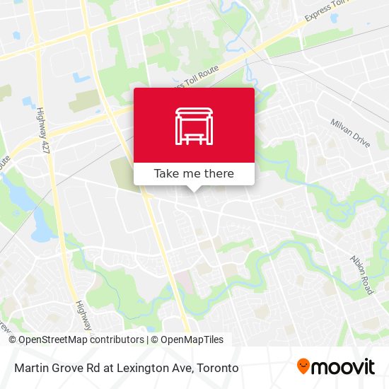 Martin Grove Rd at Lexington Ave map