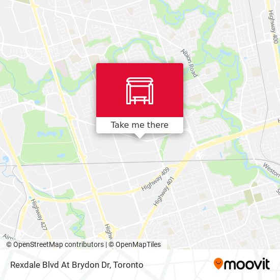 Rexdale Blvd At Brydon Dr map
