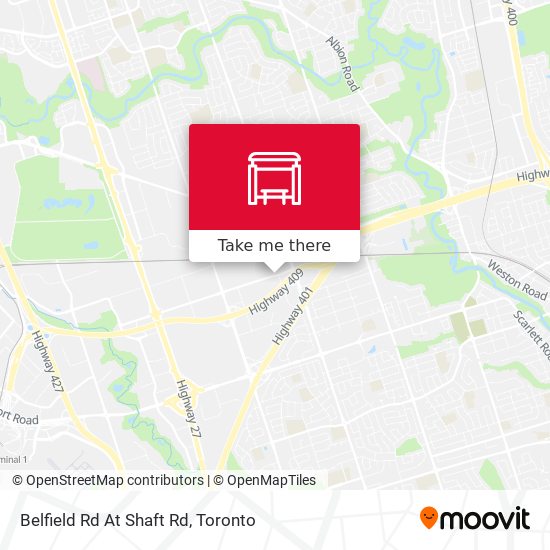 Belfield Rd At Shaft Rd map