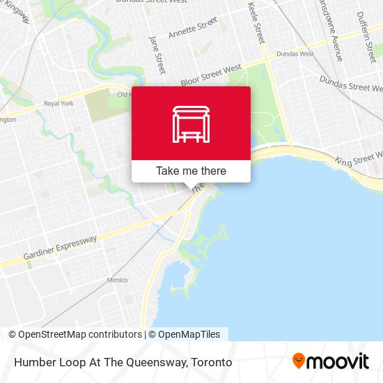 Humber Loop At The Queensway map