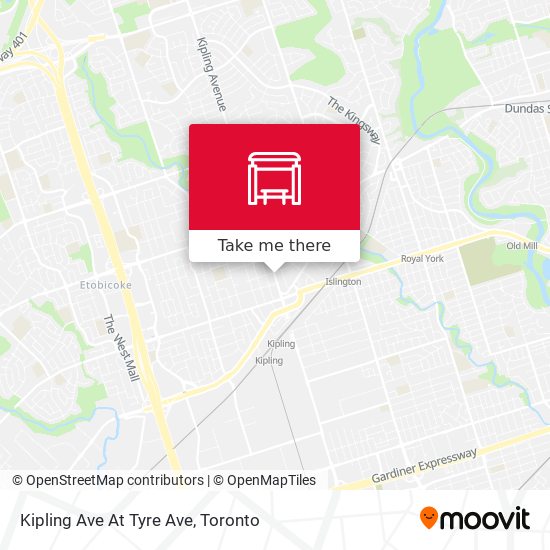 Kipling Ave At Tyre Ave map